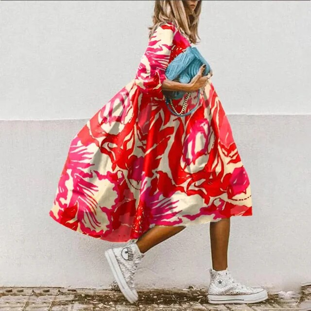 KL | Vestido midi floral