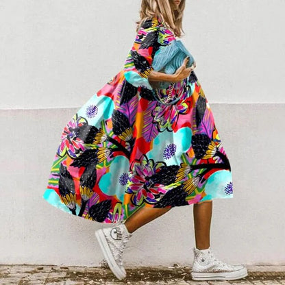 KL | Vestido midi floral