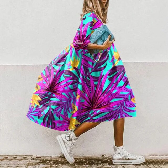 KL | Vestido midi floral