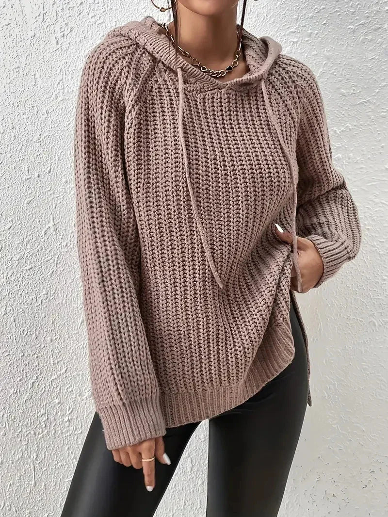 CM | MW - Sudadera informal de punto con capucha