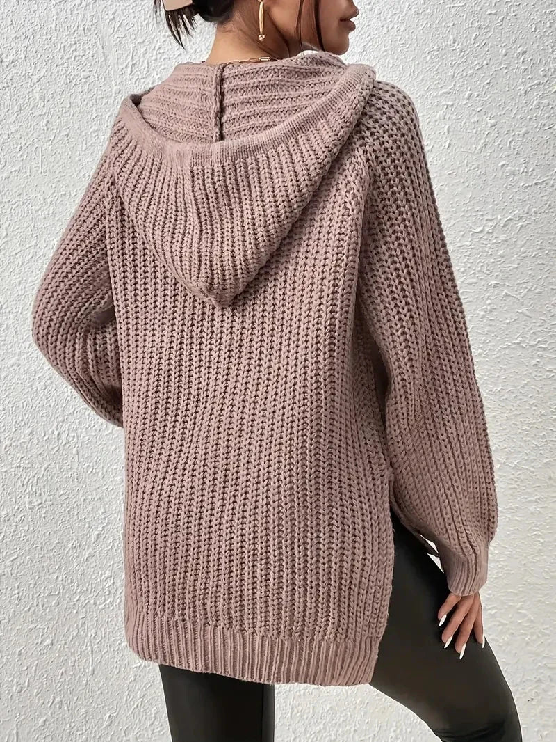 CM | MW - Sudadera informal de punto con capucha