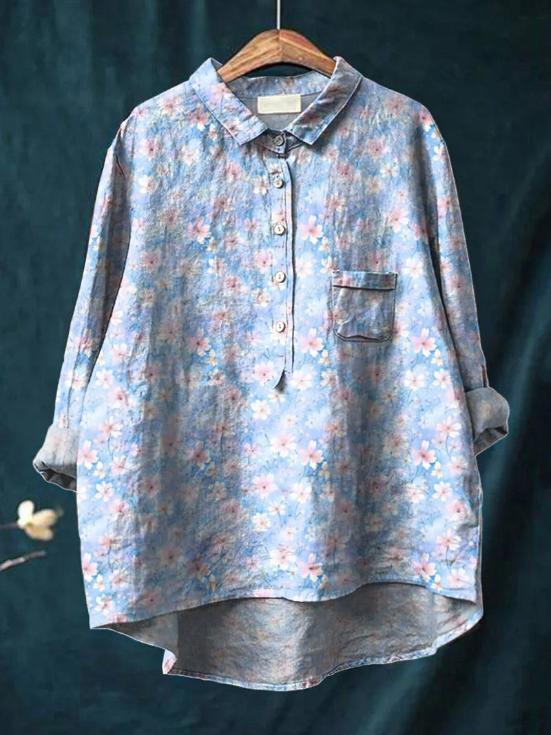 Camisa de estilo vintage atemporal
