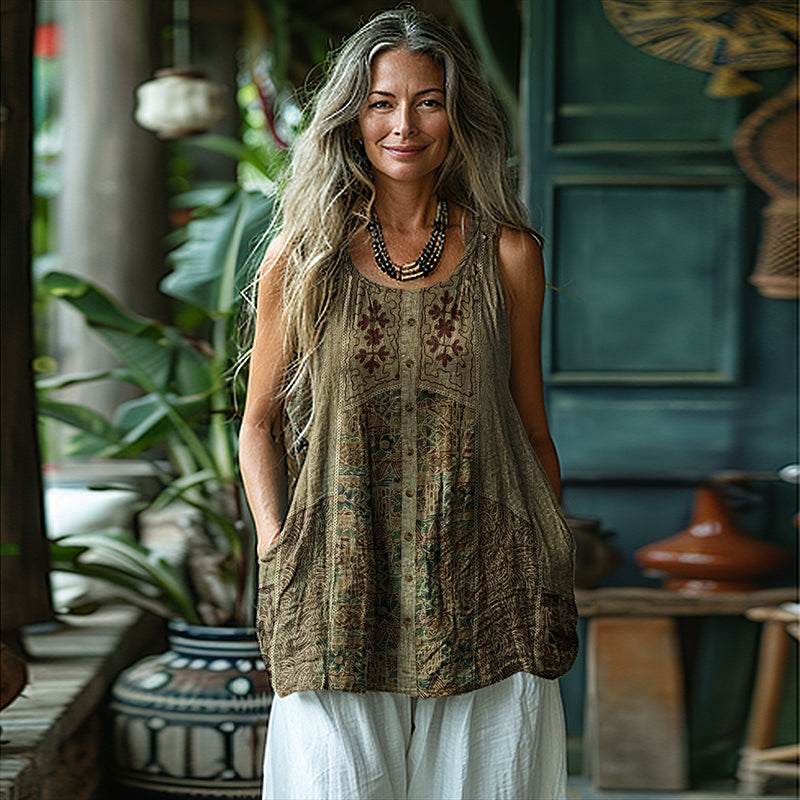 Top de estilo vintage atemporal