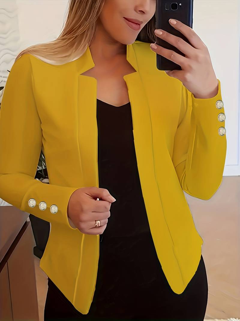 CM | blazer informal con mangas largas y botones