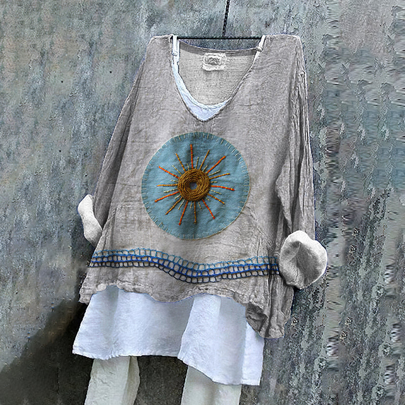 Camisa de estilo vintage atemporal