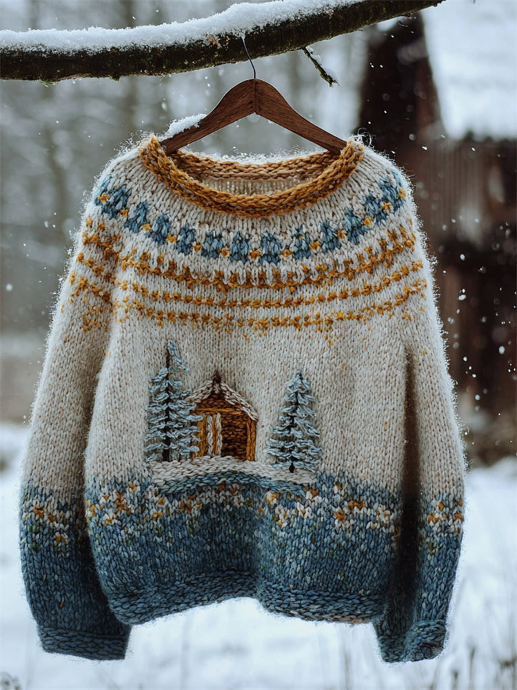 Suéter de inspiración vintage