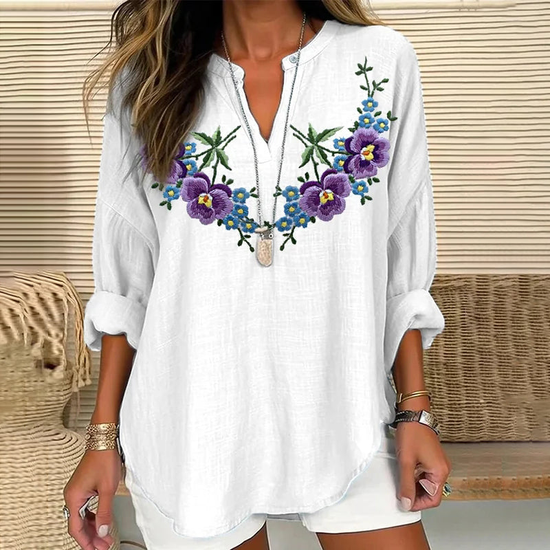 Camisa de estilo vintage atemporal