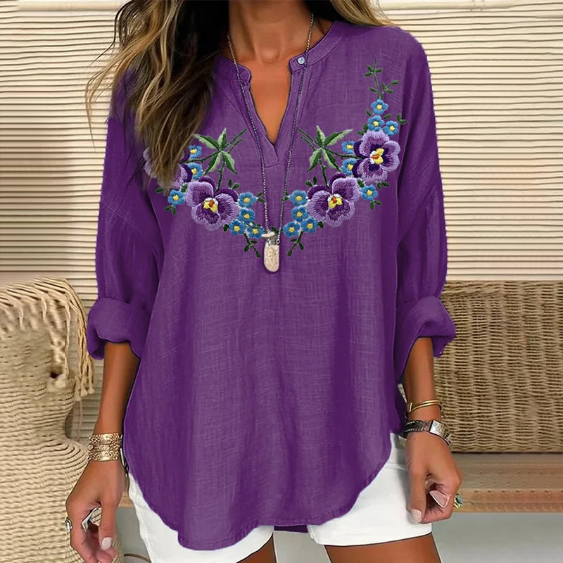 Camisa de estilo vintage atemporal