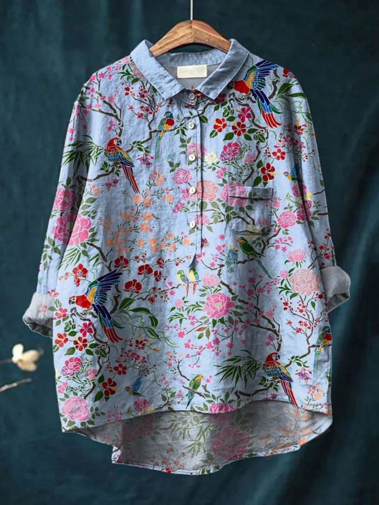 Camisa de estilo vintage atemporal