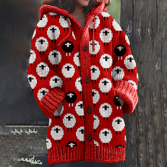 Vintage Icelandic Sheep Knitted Cozy Cardigan elevenforest