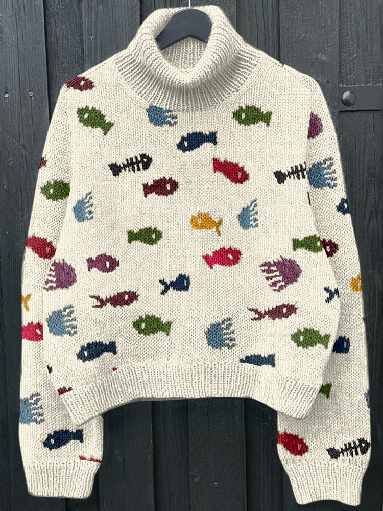 Suéter de inspiración vintage
