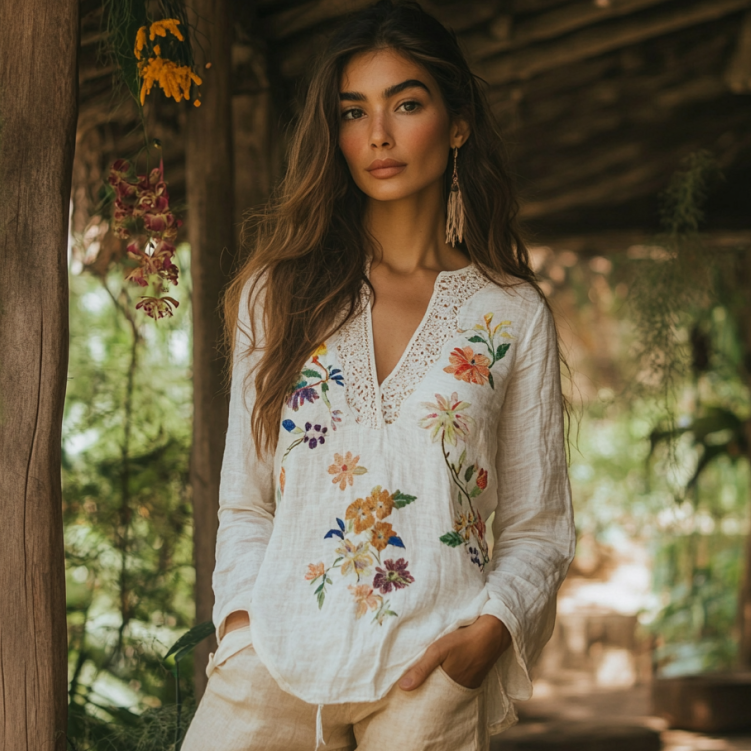 Blusa bellamente confeccionado