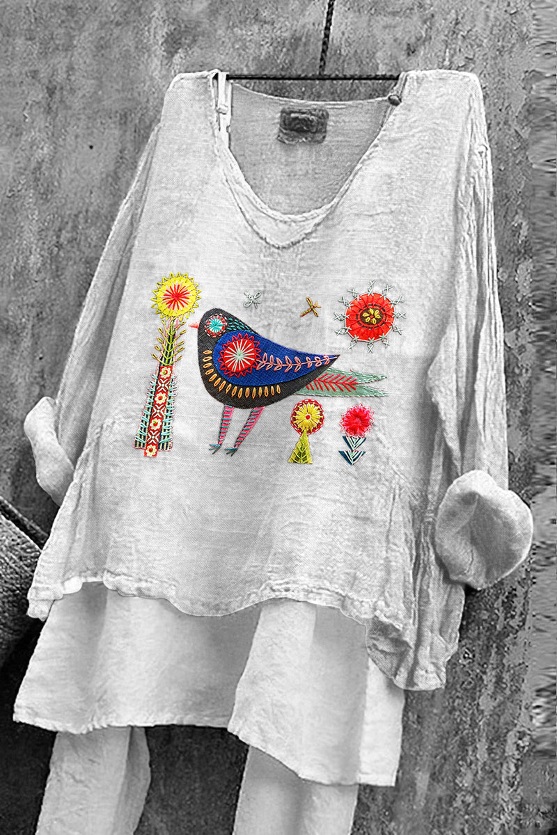 Camisa de inspiración vintage