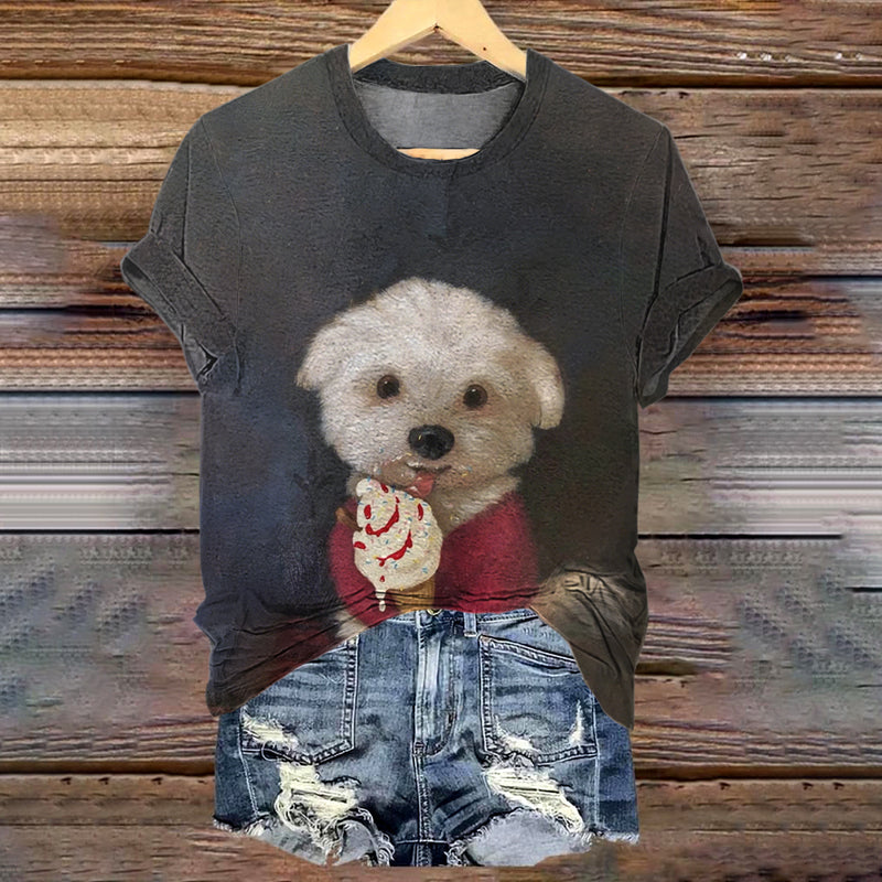Camiseta de diseño cuidado