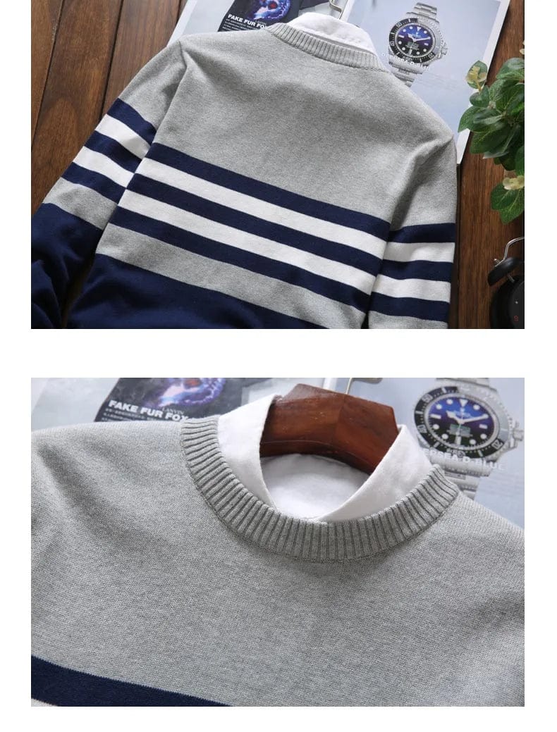 CM | Jersey casual de lana para hombre