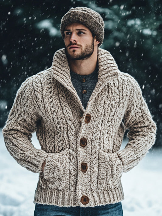 Vintage Fairman Island Jacquard Buttons Sweater Cardigan elevenforest