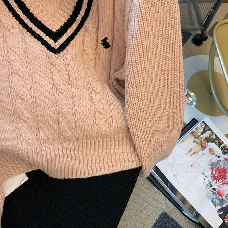 CM | Jersey de punto de moda coreana