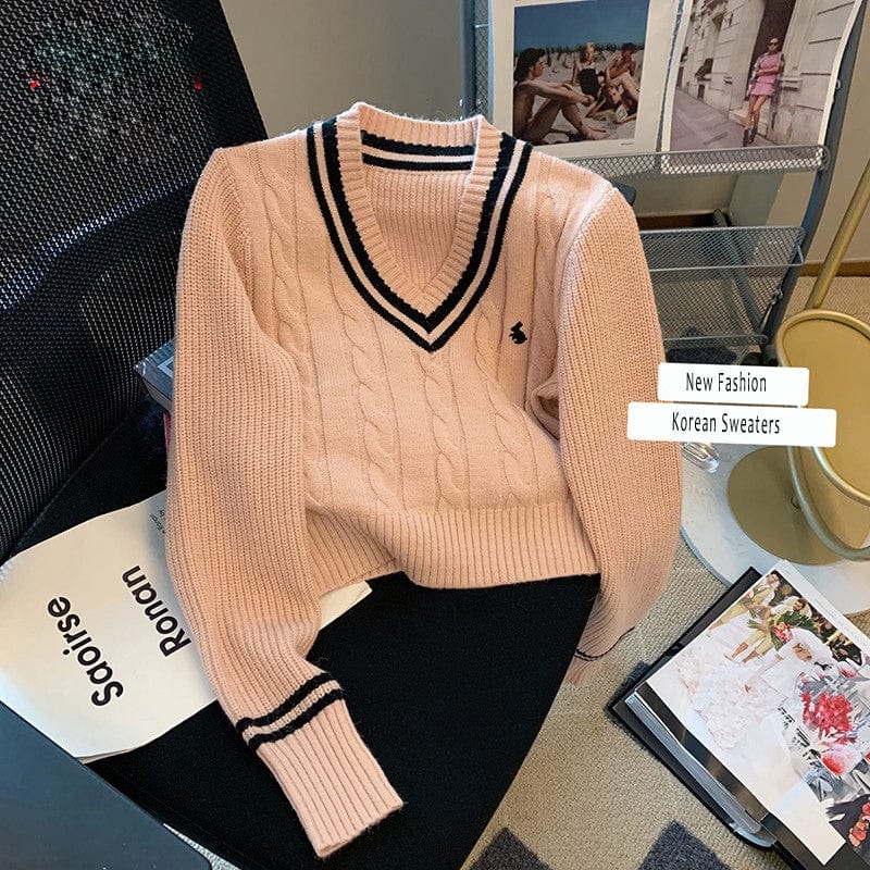CM | Jersey de punto de moda coreana