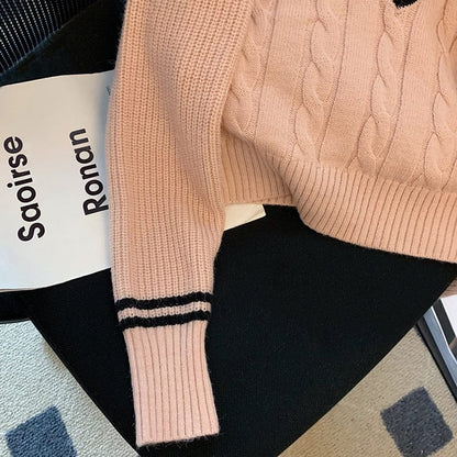 CM | Jersey de punto de moda coreana