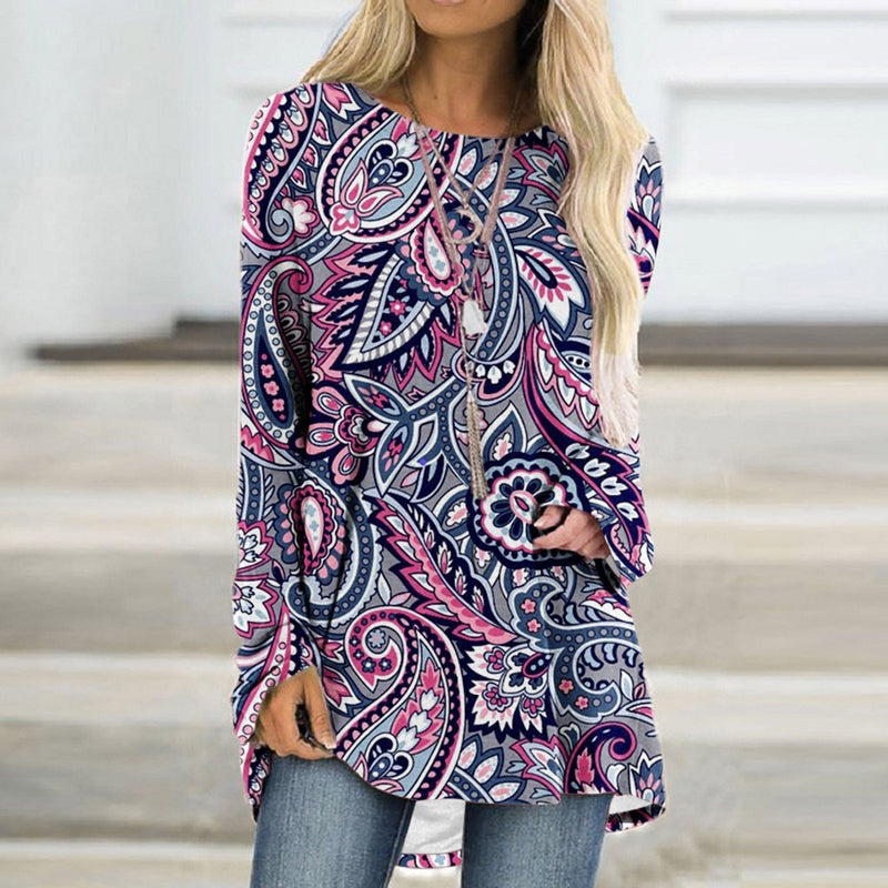 CM | Elegante jersey con estampado de mandalas