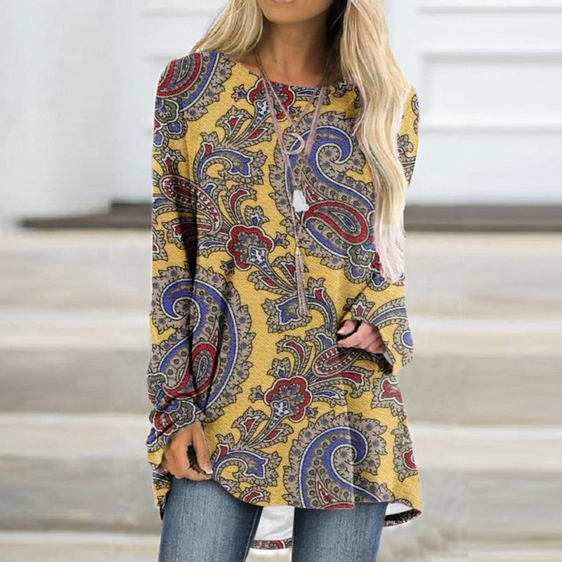 CM | Elegante jersey con estampado de mandalas