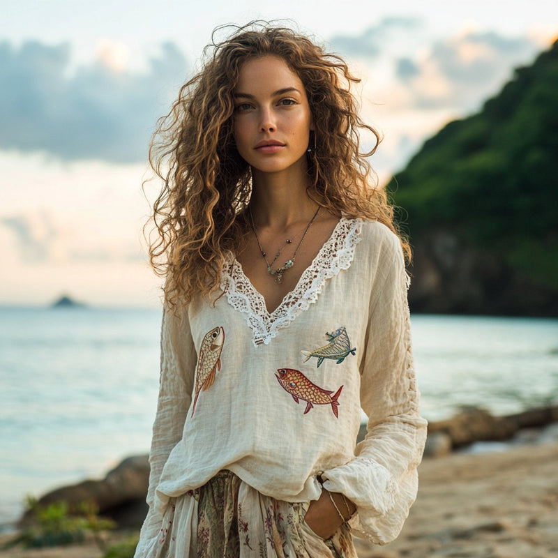 Blusa de diseño cuidado