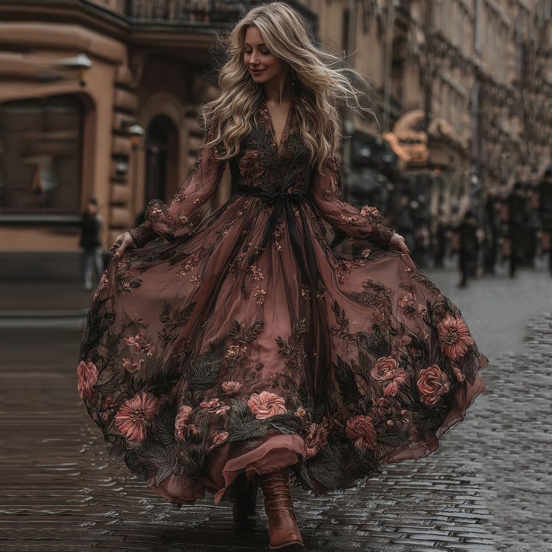 Vestido de inspiración vintage