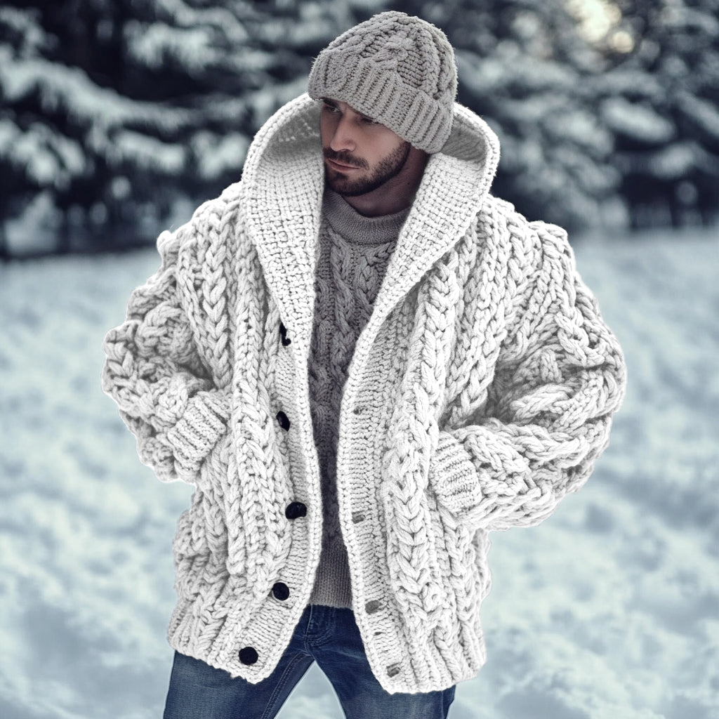 Vintage Fairman Island Jacquard Buttons Sweater Cardigan elevenforest