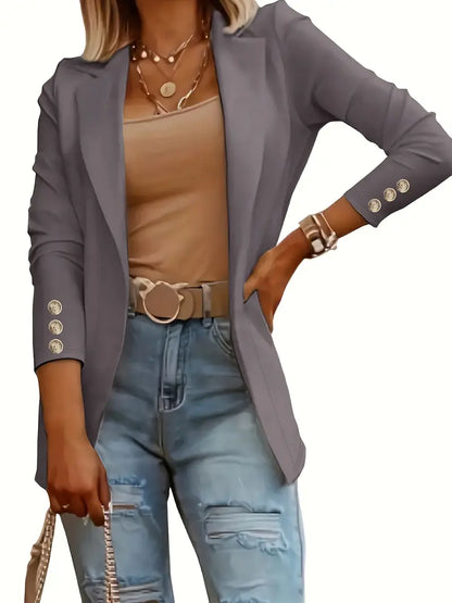 CM | Elegante blazer de manga larga para la primavera