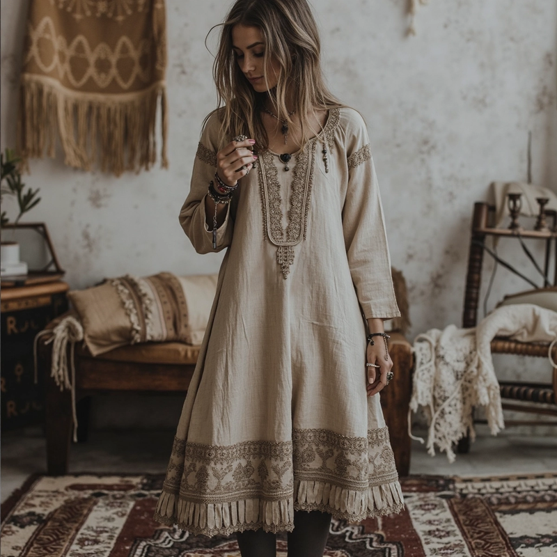 Vestido de estilo vintage atemporal
