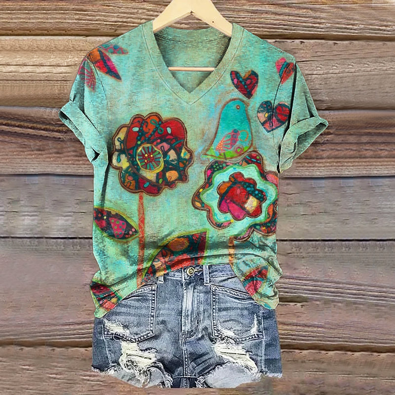 Camiseta de inspiración vintage