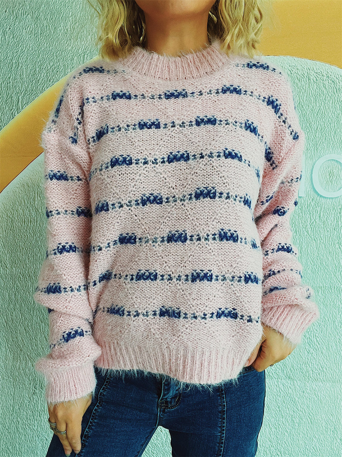 Suéter bellamente confeccionado