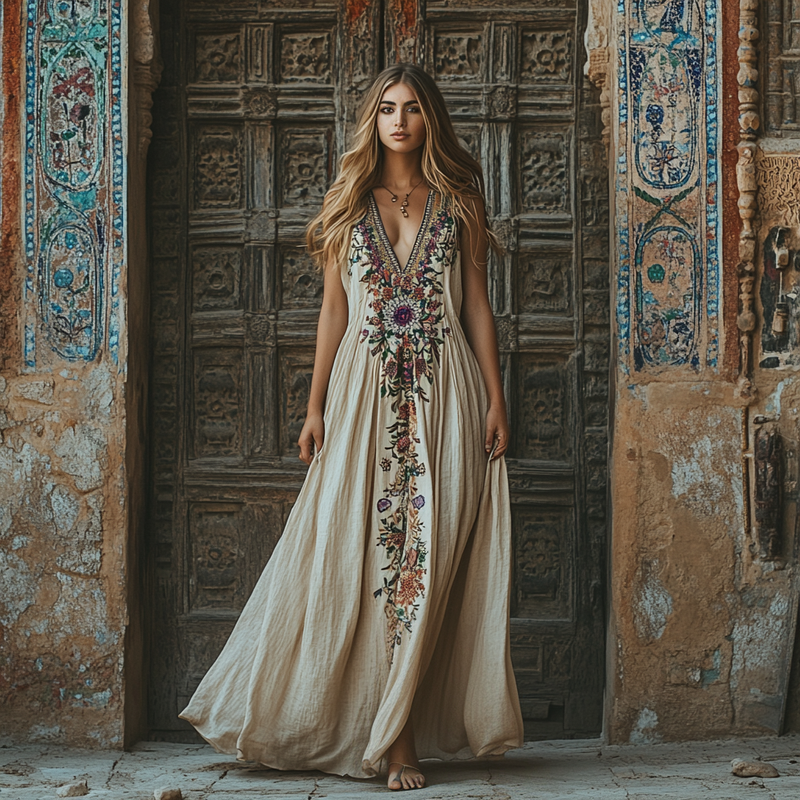 Vestido de diseño cuidado