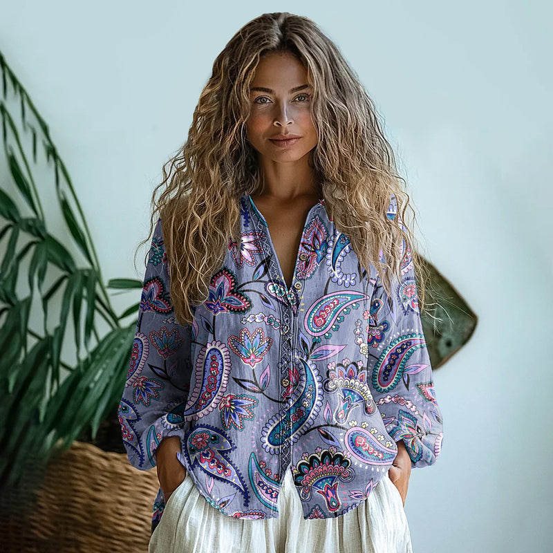 Camisa de estilo vintage atemporal