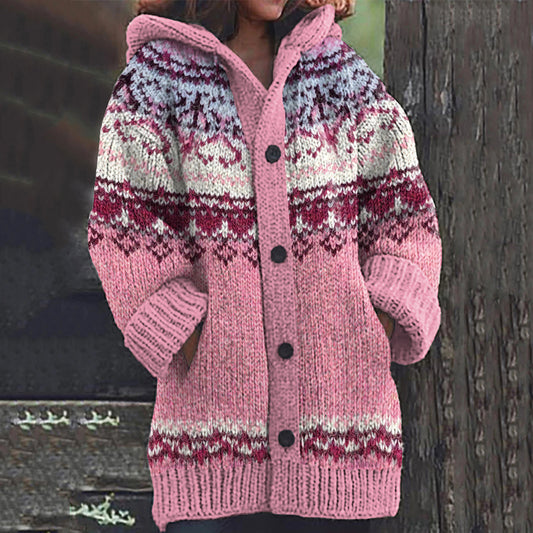 Vintage Fairman Island Geometric Sweater Cardigan elevenforest