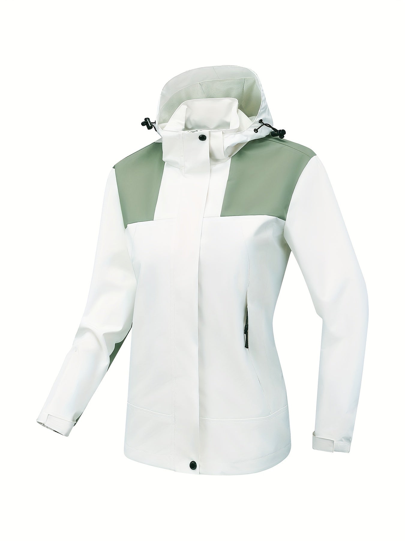 CM | Chaqueta deportiva impermeable con capucha para mujer