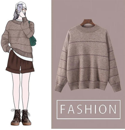 CM | Bonito jersey de punto a rayas