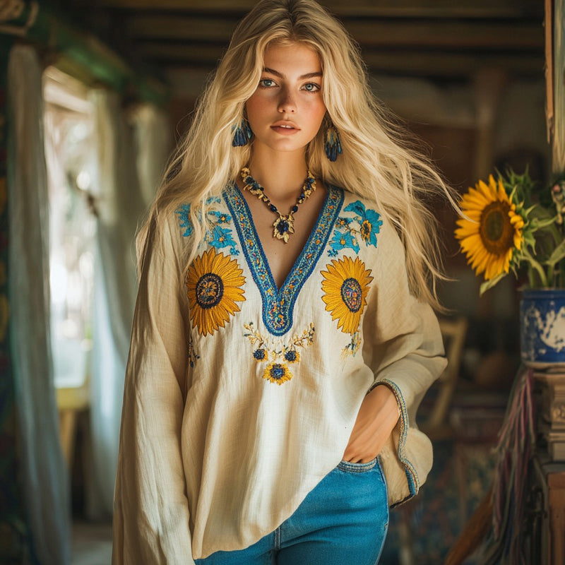 Blusa de inspiración vintage
