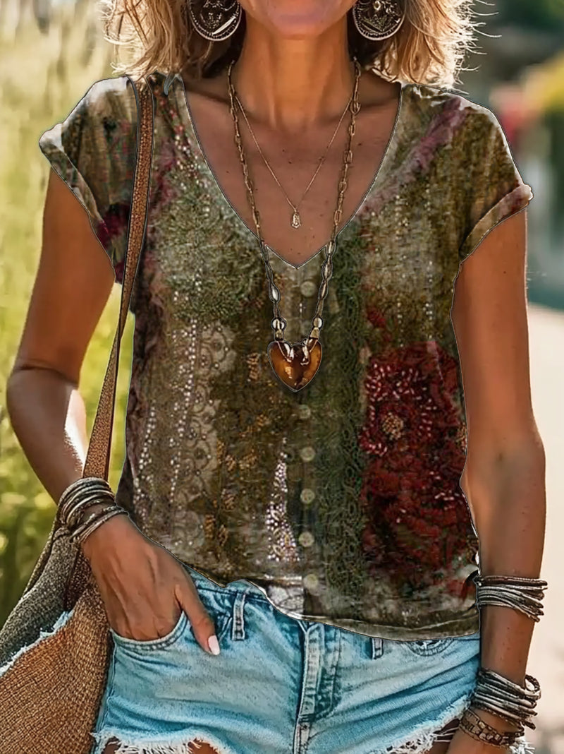 Camiseta de estilo vintage atemporal
