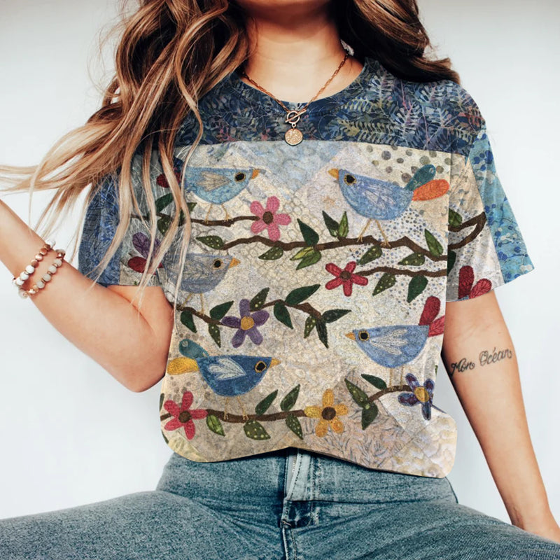 Camiseta de diseño cuidado