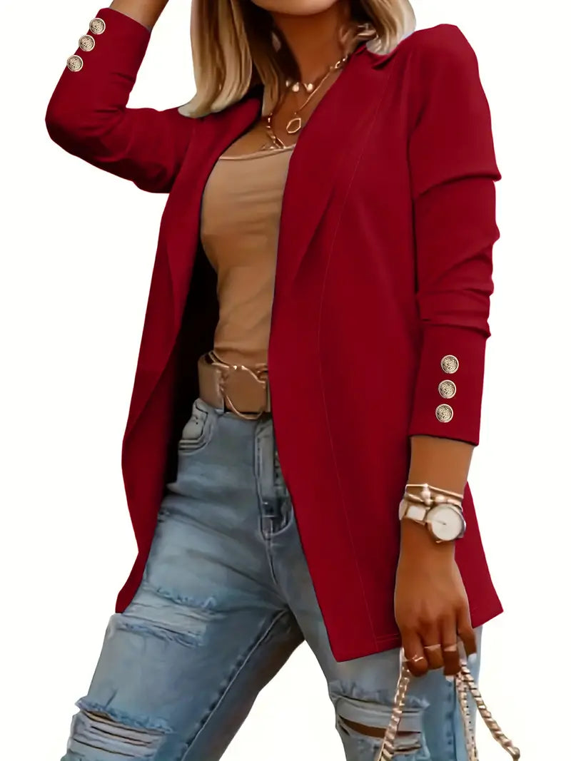 CM | Elegante blazer de manga larga para la primavera