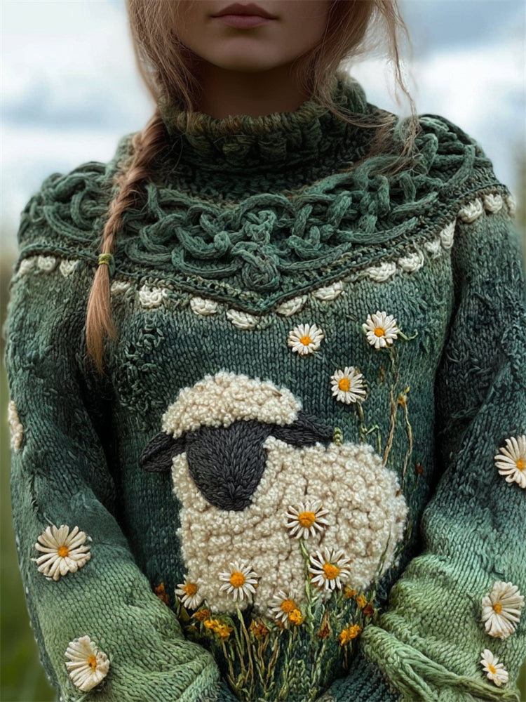 Suéter de inspiración vintage