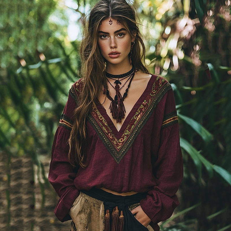 Blusa de inspiración vintage