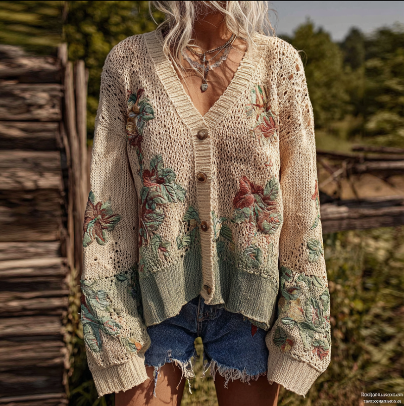 Suéter de inspiración vintage