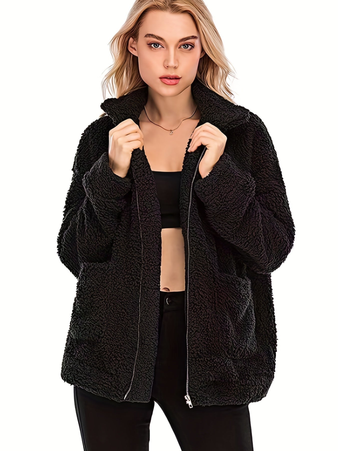 CM | Chaqueta Teddy para mujer