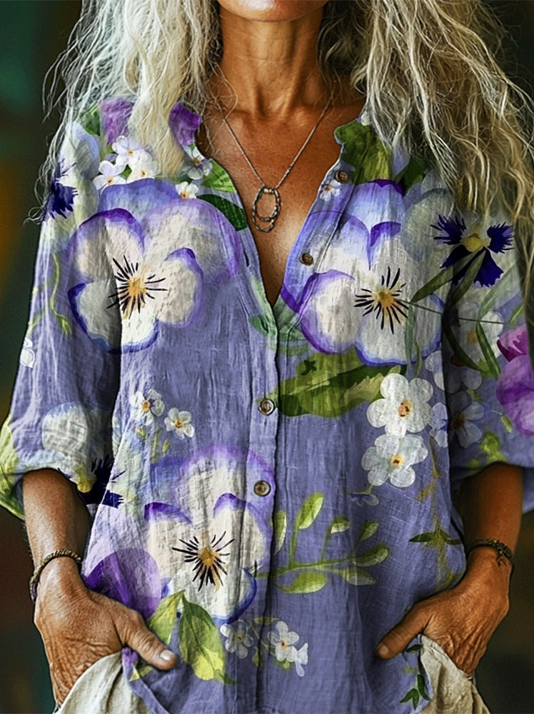 Camisa de estilo vintage atemporal
