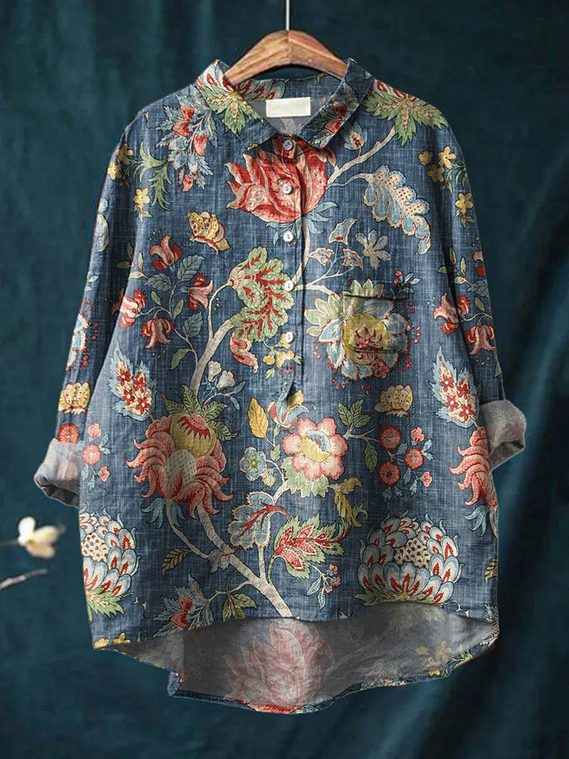 Camisa de estilo vintage atemporal