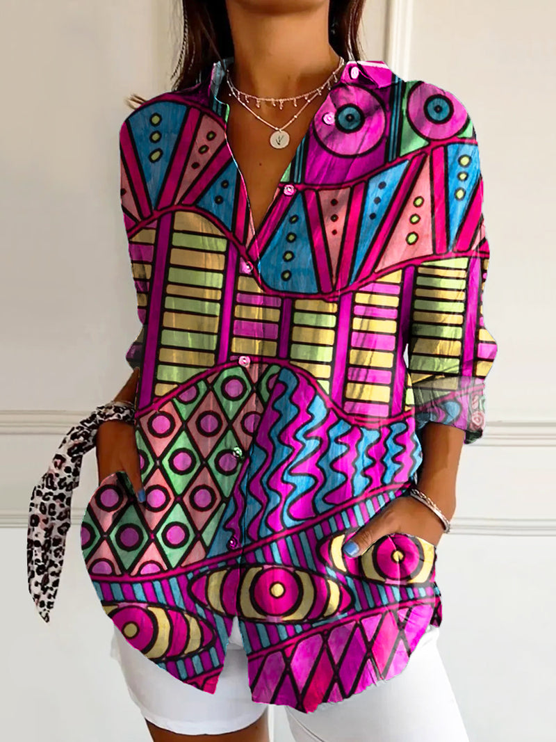 Camisa de estilo vintage atemporal