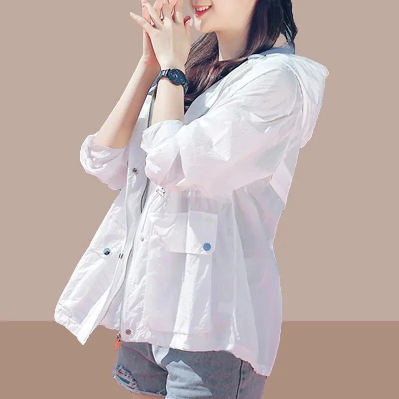 CM | Chaqueta de verano para mujer con protección UV - Protección solar ligera