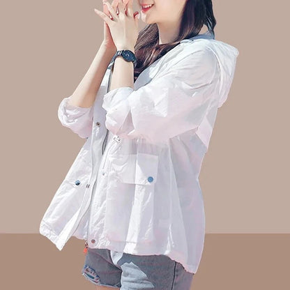 CM | Chaqueta de verano para mujer con protección UV - Protección solar ligera